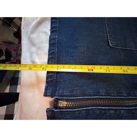 Madewell Denim Utility Zip Skirt Blue Size 32 NWOT‎ - Picture 13 of 13